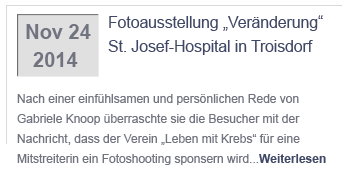 Fotoausstellung Veraenderung